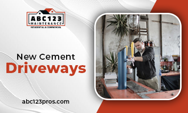 New cement driveways